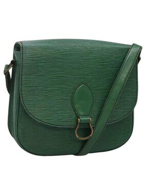 Authentic LOUIS VUITTON Epi Saint Cloud GM Shoulder Bag Green M52194 LV